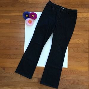 Chico's Platinum Women's Size‎ 1 Dark Wash Metalic/Chain Embellished 31" Inseam
